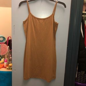 Dark brown nude dress